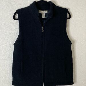 Colorado Clothing -Black soft Zip Up Vest -Size medium